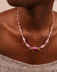 Collier "Nuit rose"