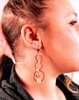 Boucles d'oreilles "Elégance cuivrée"