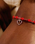 Bracelet "Cœur rouge"