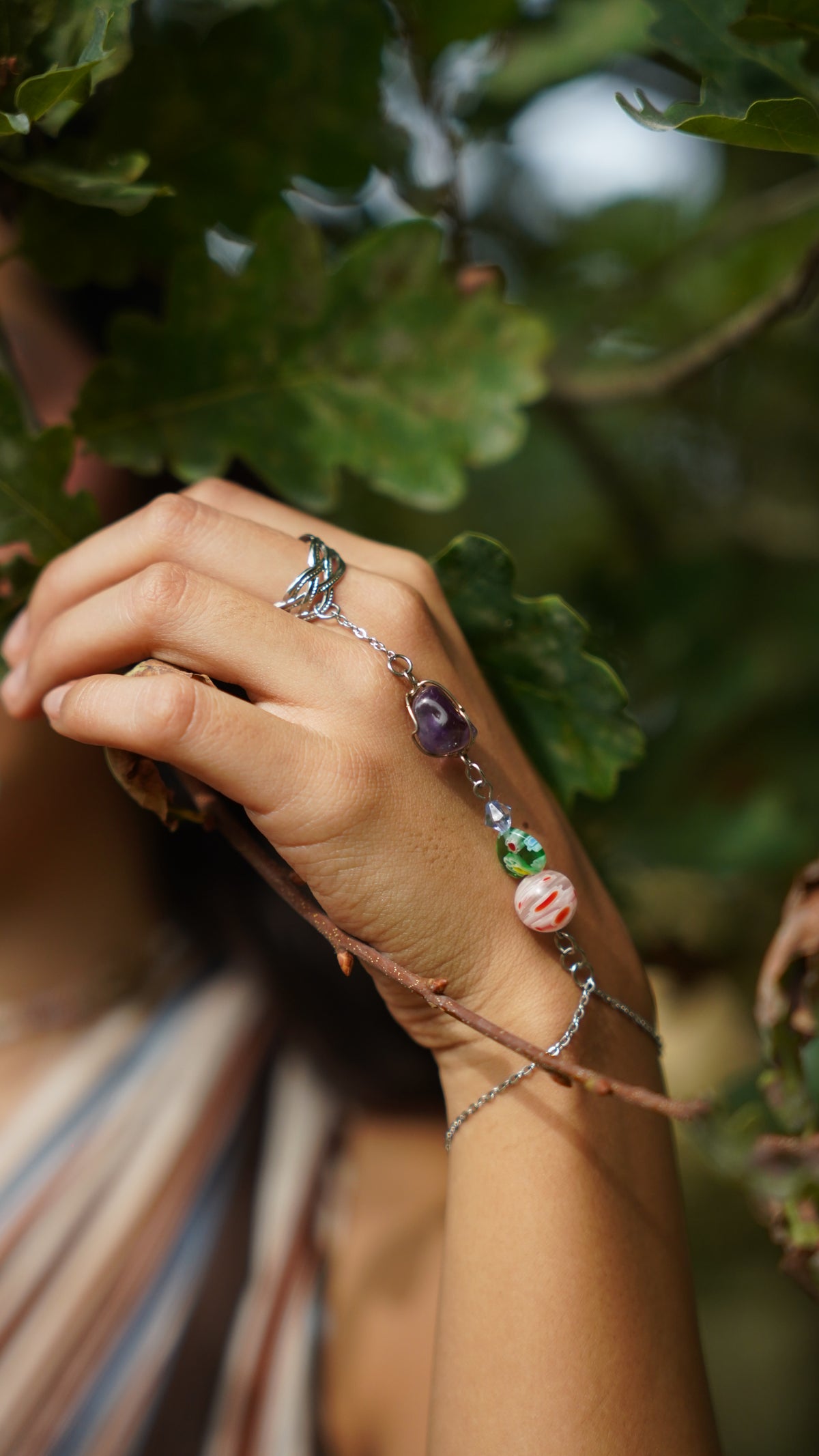 Bracelet-bague "Licorne"