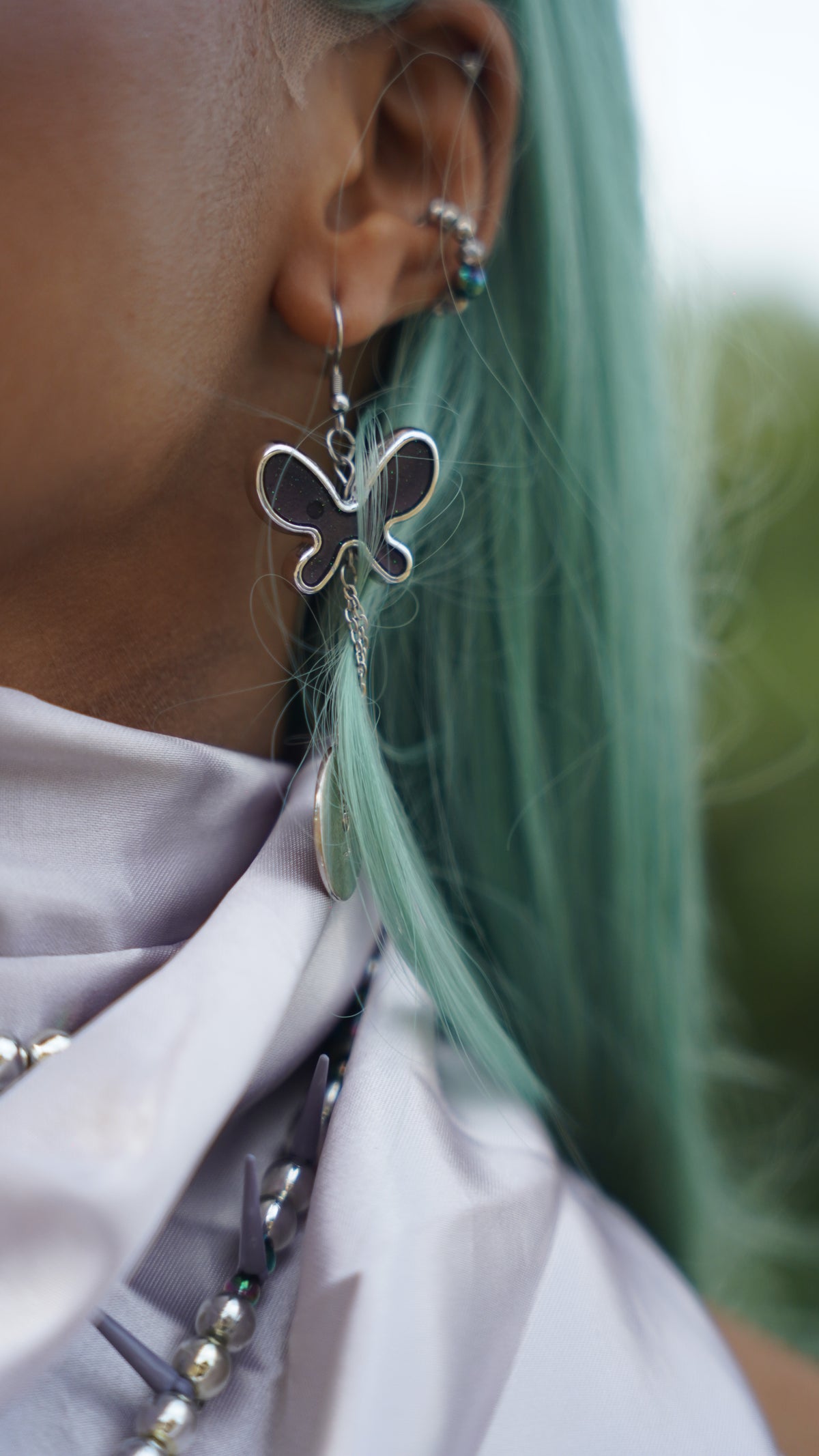 Boucles d'oreille "Alien"