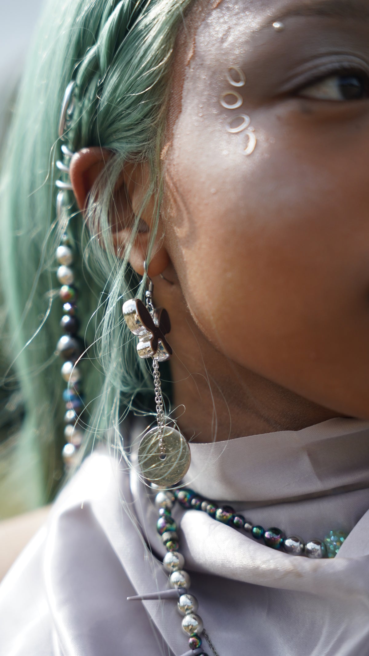 Boucles d'oreille "Alien"