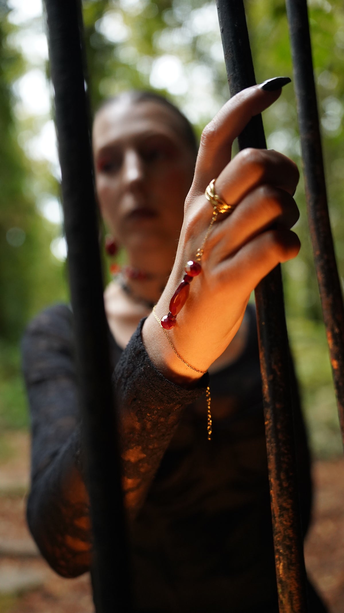 Bracelet-bague "Vampire"